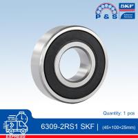 ตลับลูกปืนเม็ดกลมร่องลึก 6309-2RS1 SKF (ฝายาง)