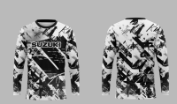 (In stock) 2023 Fashion mens sports clothing suzuki Long Sleeve t-shirt  Cycling Bike Racing Motorcycle jersey Full Sublimation Version 1