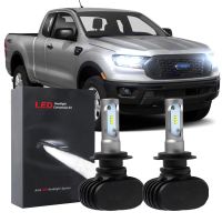 New หลอดไฟหน้า LED 6000K สีขาว สําหรับ Ford Ranger 2019 2020 2 ชิ้น