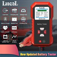 ZZOOI Micro-500 Car Battery Tester 12V Lithium Battery Test Lead Acid Battery Analyzer System Test 40-3000 CCA LED Display