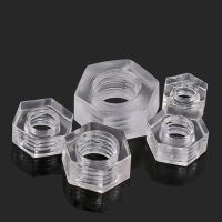 50 Pcs Transparan Hexagon Akrilik PC Nut M2 M2.5 M3 M4 M5 M6 M8 Polycarbonate Hex Kacang