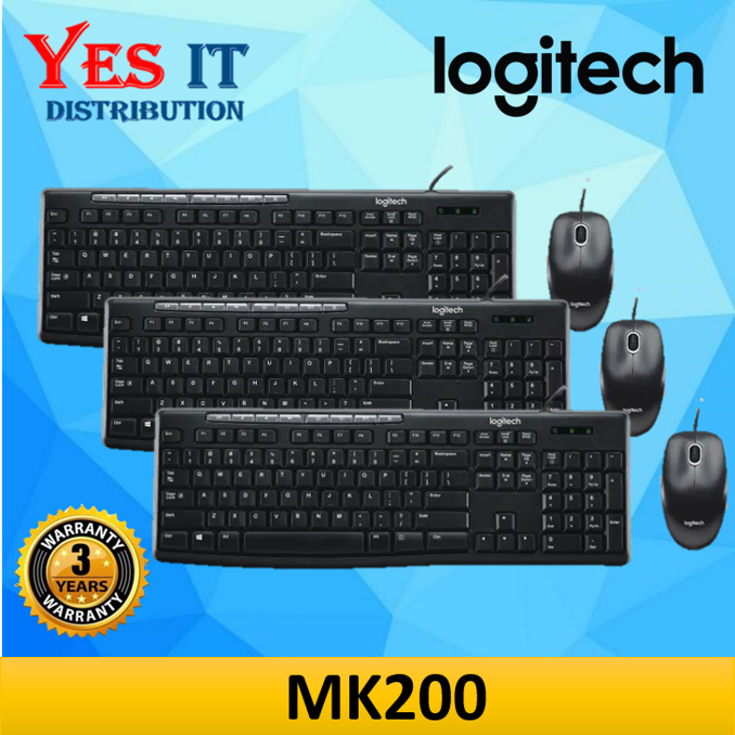 Combo Set Logitech Mk200 Combo Desktop Keyboard With Mouse Lazada 8140