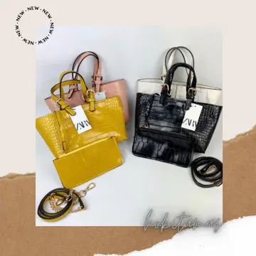 Tas Zara Croco Sling Bag Variasi Rante 2 Tali