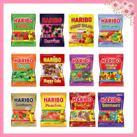 Haribo Starmix Peach Happy Grape Mango Cherry ฮาริโบ้ เยลลี่ผลไม้รวม พีช 80-200 กรัม