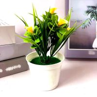 Add Elegance to Your Space with 5PCS Artificial Potted Calla Lily Flowers