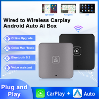 RF ต่อสายไปตัวรับสัญญาณ WIFI สายเชื่อมอุปกรณ์ใช้ในรถไร้สายสำหรับ CarPlay Android อะแดปเตอร์รถยนต์อัตโนมัติปลั๊กแอนด์เพลย์บลูทูธ WIFI สำหรับ Toyota