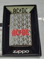 ZIPPO 49236 ACDC  STREET CHROME  COLOR IMAGE   สีเงินผิวโครเมี่ยม  ลายแบบสกรีน  ของใหม่  มาพร้อมกล่องตรงรุ่น  รับประกันของแท้นำเข้าจากอเมริกา