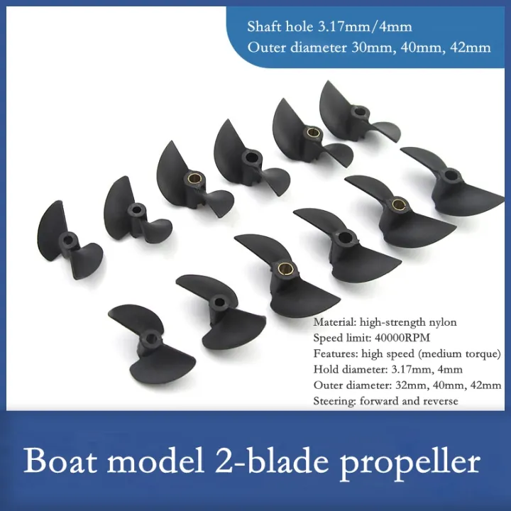 RC Boat Model 2Blade Propeller Ship Model Transmission Shaft CW And