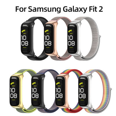 สายคล้องคอสำหรับ Samsung Galaxy Fit 2สร้อยข้อมือสมาร์ทนาฬิกาผู้หญิง Man สายนาฬิกาไนลอนสำหรับ Samsung Galaxy Fit2สายคล้อง