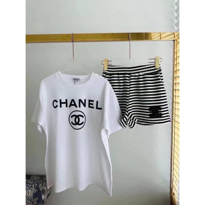 ชุดเซต-chanel-งานผ้าฝ้ายคอตตอน-chanel-knitwear-set