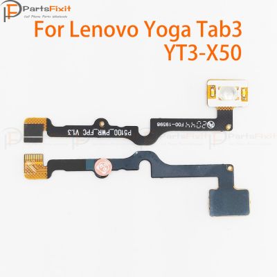 【☸2023 New☸】 anlei3 ปุ่มปรับระดับเสียง Flex สำหรับ Lenovo Yoga Tab 3 Yt3 X50ปุ่มปุ่มเปิดปิดขั้วต่อที่ปรับเสียงขึ้นลง P5100_pwr_fpc งอ V1.3