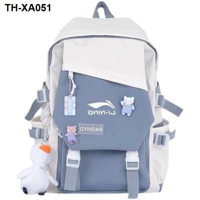 Schoolbag male high school student backpack 2023 new junior schoolbag anti-theft dual-use