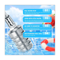 2Pcs Fully Automatic Water Level Control Float Valve, Water Level Controller for Water Tank