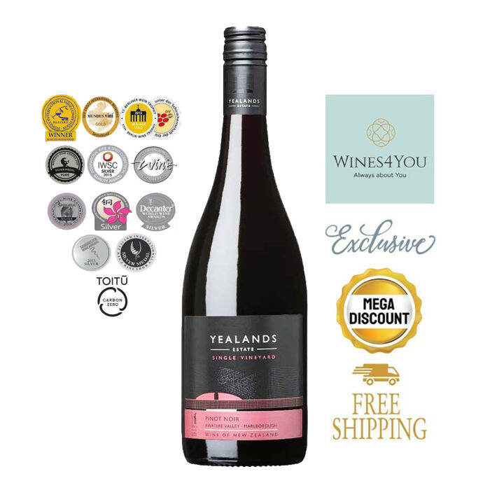 Yealands Estate Single Vineyard Pinot Noir New Zealand Red Wine 2020