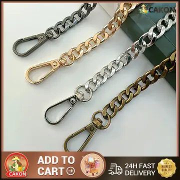 160cm Long Bag Chain Straps, Aluminum Gold Bag Chain Strap Metal