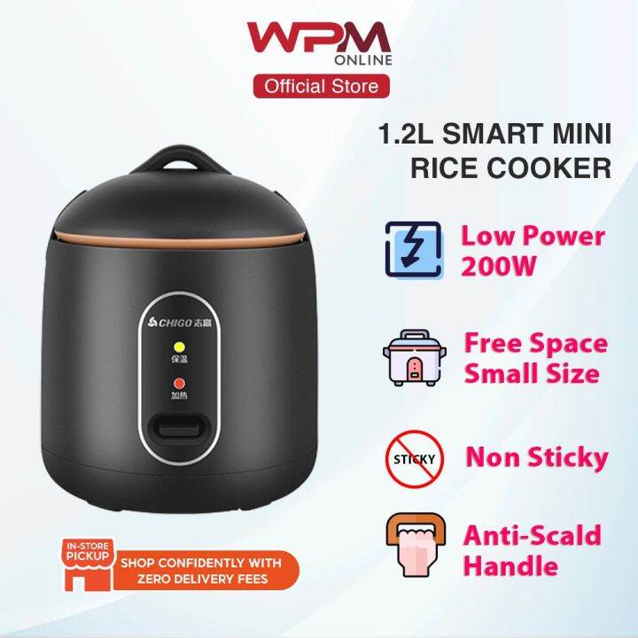 1.2L Chigo Mini Rice Cooker Non Sticky OneButton Quick Cooking Smart