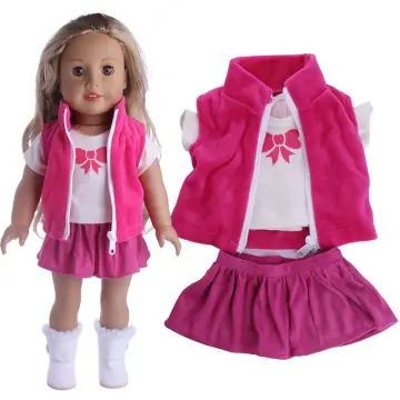  18 Inch Doll Clothes- Pink Cheerleader Outfit Fits 18 Inch  Fashion Girl Dolls : Toys & Games