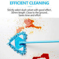 EZGONEW Chenille Triangle Mop – Retractable, Detachable, 180 Degree Rotation. Suitable for Washing Machine