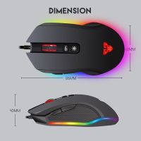 FANTECH รุ่น X5 Lite Optical Macro Key RGB Gaming Mouse เมาส์เกมมิ่ง ออฟติคอล ตั้งมาโครคีย์ได้ ความแม่นยำสูงปรับ DPI 200 บริการเก็บเงินปลายทาง