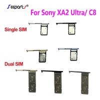 สําหรับ Sony Xperia XA2 Ultra SIM Card Tray Holder ถาดใส่อะแดปเตอร์สําหรับ Sony C8 SIM Card Tray อะไหล่ซ่อม H4233 H4213 H3213