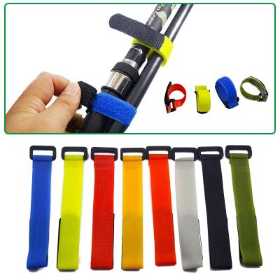 Fishing Rod Tie Holders Straps Binding Belt Velcro Binding Device Fix The Reverse Buckle Tie Fishing Gear Accessories 12.5cm Adhesives Tape