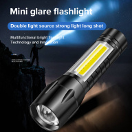 HOMFUL COD đèn pin siêu sáng đèn pin công suất cao đèn pin có thể thu phóng đèn pin usb đèn pin công suất cao có thể điều chỉnh chế độ đèn flash OT0114 thumbnail