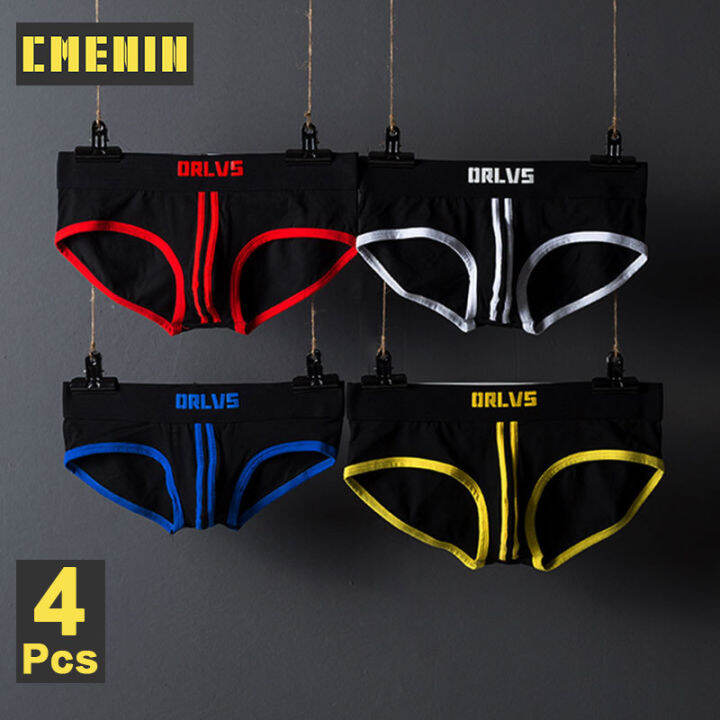 cmenin-orlvs-4pcs-new-ผ้าฝ้ายชุดชั้นในชายเซ็กซี่กางเกงในชายกางเกงชั้นในเอวต่ำกางเกงชั้นในกางเกงชั้นในชาย-jockstrap-กางเกงชั้นในบิกินี่-or168