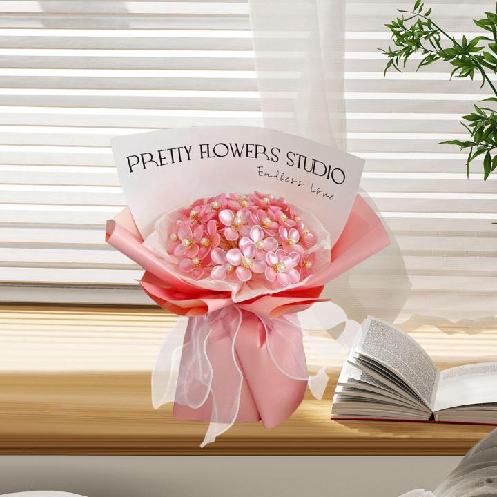 wdlevet-ช่อดอกไม้วัสดุทำช่อดอกไม้งานฝีมือสำหรับการตกแต่งบ้านวาเลนไทน์เจ้าสาว