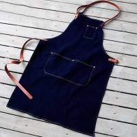 Women Cotton Linen Apron Sleeveless Pinafore Home Kitchen Cooking Florist Aprons Adjustable Waist Belt with Double Buckle Dress