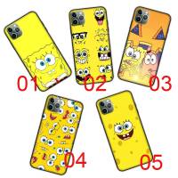 DB-393 SpongeBob Black ซิลิโคน เคสโทรศัพท์ ปก หรับ Samsung A01 A50S A31 M31 M21 A51 A10S A30S A11 A20 A50 A21S A21 M30 A71 A20S A70 M30S A30 A10 M51