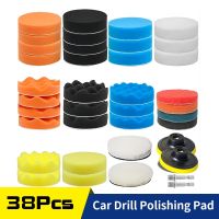 3 Inch Polishing Pads Car Foam Drill Buffing Sponge Wool Pad Buffer Polisher Headlight Restoration Kit for Car Waxing Cleaning