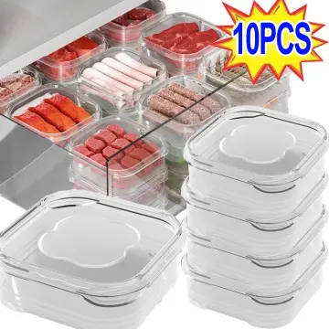 Food Grade Plastic Snack Box Kitchen Food Storage Box Portable Fruit  Vegetable Packing Box Food Preservation