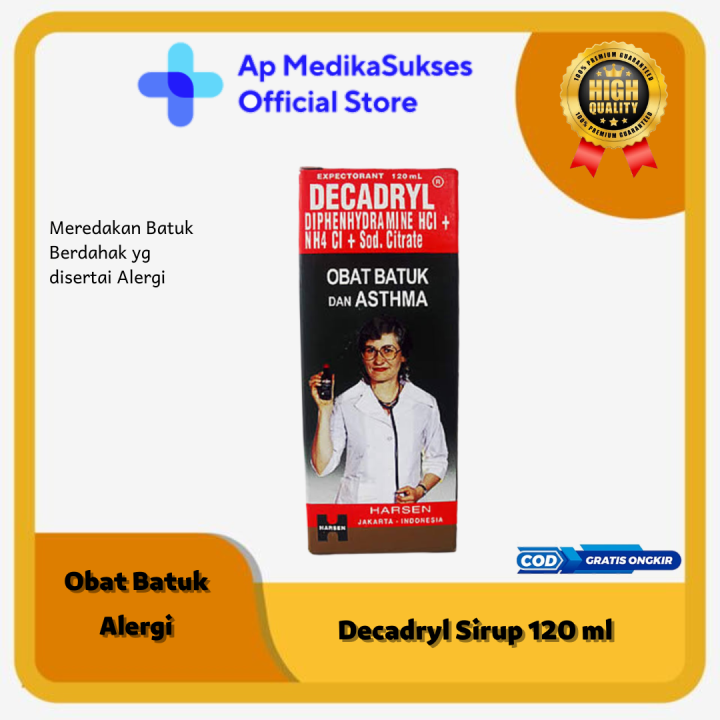 Decadryl Sirup 120 ml - Obat batuk Karena Alergi | Lazada Indonesia