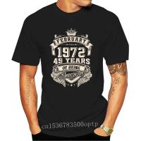 Custom Mens Short Sleeve T-Shirt 49 Years Of Being Awesome New Logo Custom Plus Size 1972 Crew Neck Cotton Shirt