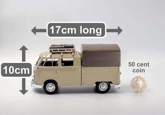 โมเดลรถคลาสสิค-motor-max-no-79553-volkswagen-pickup-พร้อมแร็คหลังคา-scale-1-24-จำลองเหมือนจริง-ผลิตจากโลหะผสม