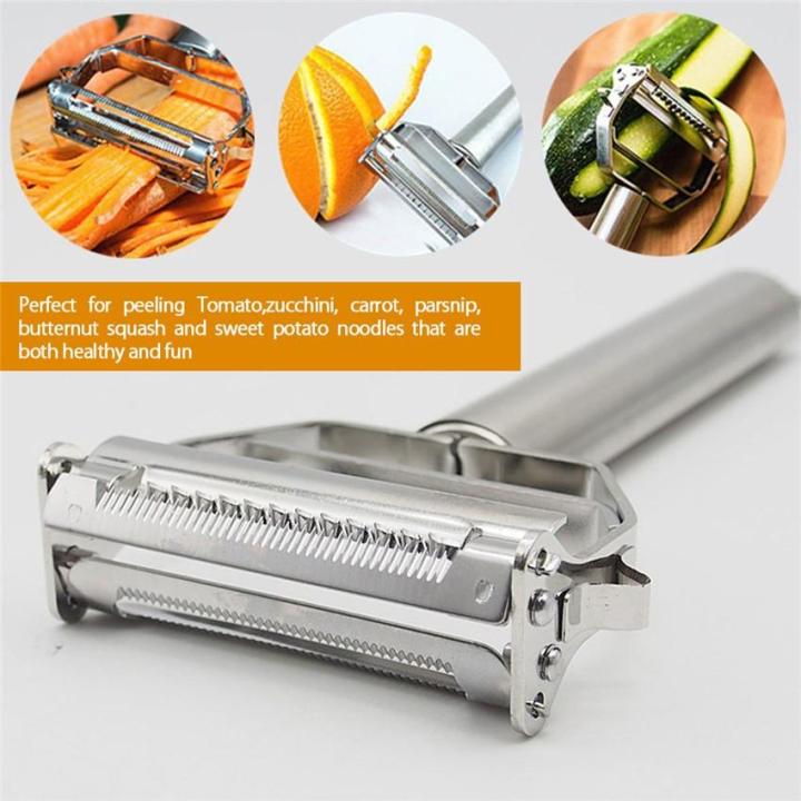 Stainless Steel Peeler - Dual Julienne & Vegetable Peeler for Kitchen,Ultra  Sharp Peelers for Potato, Carrot, Fruit, Kitchenware Dishwasher Safe