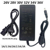 26V 28V 30V 32V 34V 36 V AC DC Power Supply Adapter 26 28 30 32 34 36โวลต์1A 1.5A 2A 2.5A 3A Universal Adapter EU US UK AU Plug