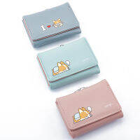 Cartoon Cute Corgi Dog Ladies Purse Short Female Money Coin Pocket women Wallets