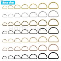 ✚♤✇ 20-1000pcs Metal D Ring Adjustable Buckle Clasp For Webbing Backpacks Straps Bags Cat Dog Collar Chain Buckles DIY Accessorie