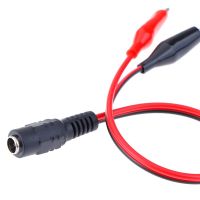 1Pc Alligator Clip 12V Power Cable Crocodile Wire DC Voltage Connector To Male 25cm Electrical Circuitry Parts