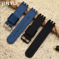 ஐ✺ Nylon Watchband For SWATCH YCS YAS Watch Belt Strap Watch Accessories Refit Bracelet Wristband 17mm 19mm men and women Canvas