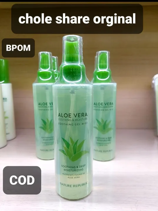 Bpom Nature Republic Soothing And Moisture Aloe Vera 92 Soothing Gel Mist Lazada Indonesia 2940