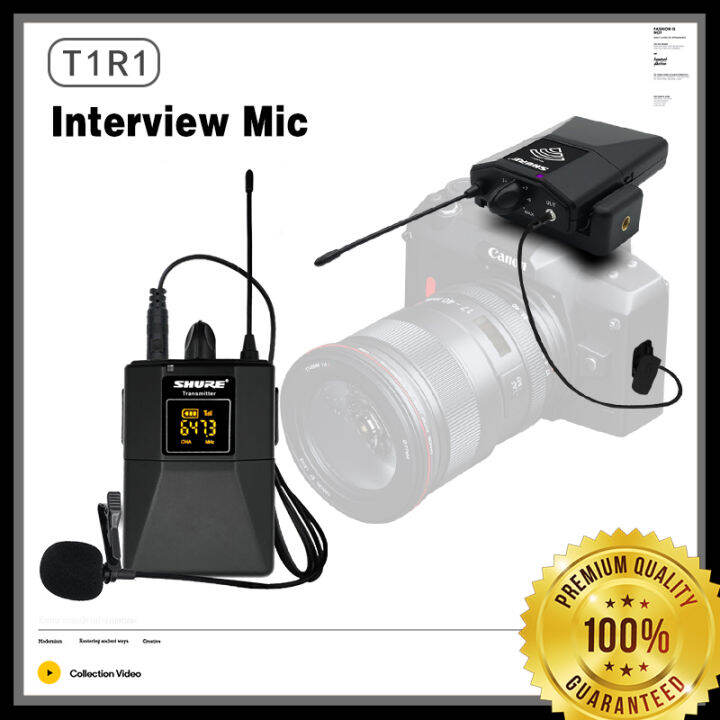 SHURE T1R1 photo interview wireless microphone SLR DV radio digital