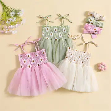 Dresses for Girl Summer Midi, Baby Girls Outfits Sling Clothes Little Daisy  Print Romper Toddler Kids Dress 1-5 Years : : Clothing &  Accessories