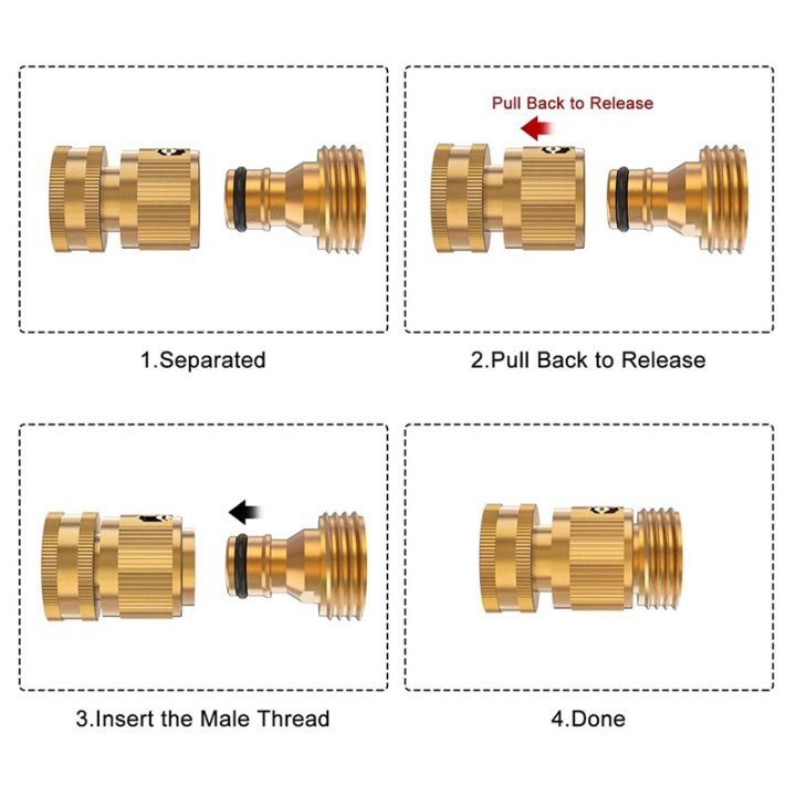 garden-hose-quick-connector-solid-brass-3-4-inch-ght-thread-fitting-no-leak-water-hose-female-and-male-adapter