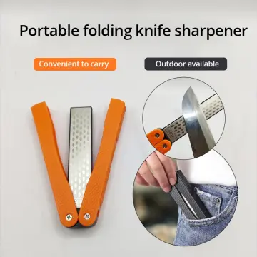 Diamond Sharpener Portable Double Side Whestone for Pocket Folding Knife  Sharpening Stone Sharpener Suitable for Outdoor