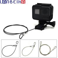 Lanbeika สายสายคล้องเหล็กสแตนเลสสตีลสำหรับอุปกรณ์เสริม Gopro,ขนาด30/60ซม. สำหรับ Go Pro Hero 7 6 5 4 Session 3 Sjcam Sj4000 Sj5000 Sj6