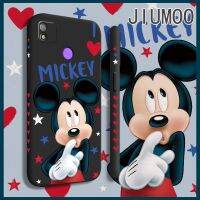 JIUMOO เคสสำหรับ Tecno POP 4,เคสโทรศัพท์ลายการ์ตูนนำโชคลายการ์ตูนดิสนีย์มิกกี้มินนี่ดีไซน์ใหม่เคสขอบสี่เหลี่ยมเคสซิลิโคนเหลวคลุมทั้งหมดเคสป้องกันกล้อง