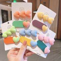 【cw】 2Pcs/Set Korean New Hot Sale Hairpins Children Hairclips Kids Color Hair Accessories Gifts 1