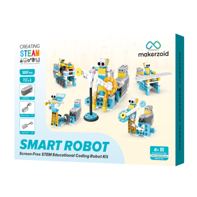 SMART ROBOT หุ่นยนต์ Coding kit (Scratch) Kodiicode Makerzoid ตัวต่อเลโก้ หุ่นยนต์โรบอท หุ่นยนต์บังคับ ผ่านมือถือแท็บเล็ต STEAM Educational Programmable Robot Kit